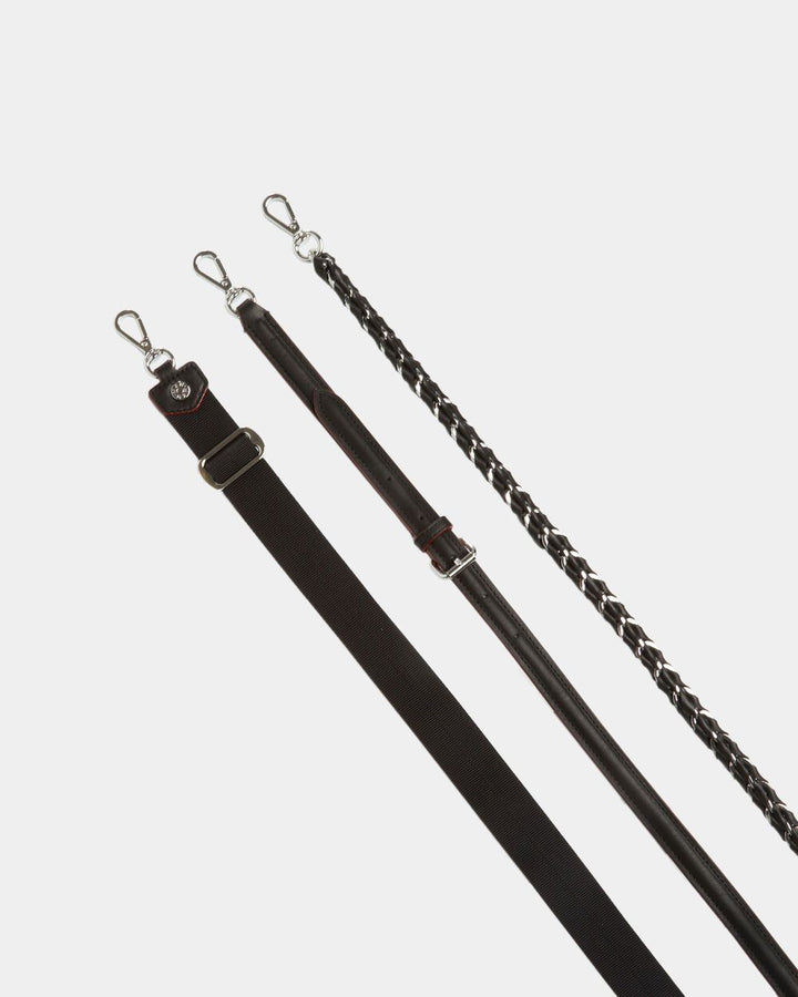 Medium Crosby in Black With Silver Hardware