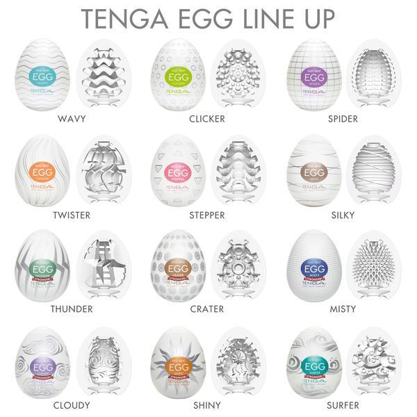 Tenga Egg - Mixed Pack of 6 Regular Strength