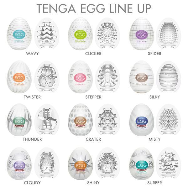 Tenga Egg - Mixed Pack of 6 Hard Boiled Gel Eggs