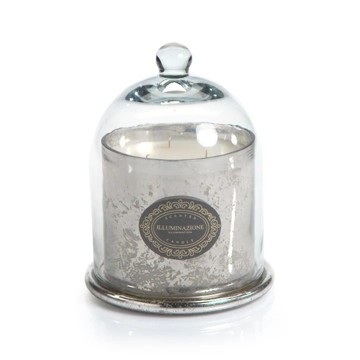 Dome Candle: Antique Silver - French Red Current